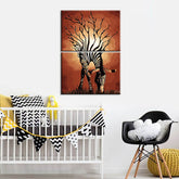 Painting by numbers graphic animal art zebra 2-piece shipping from DE